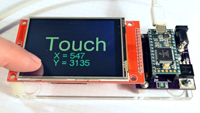 Touchscreen Arduino Library for XPT2046 Touch Controller Chip ... Touchscreen dashboards